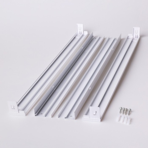 Ramka natynkowa 60x60 cm 600x600 mm do paneli LED zatrzaskowa biała 44mm