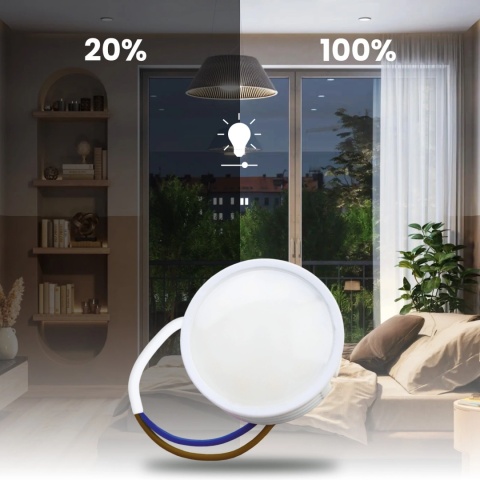 Wkład LED o mocy 7 W 6500 K do opraw o średnicy 120 mm