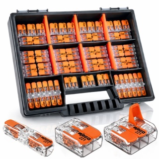 ZESTAW WAGO SZYBKOZŁĄCZKI ZŁĄCZKI 221-2411 221-412 221-413 60szt. KOMPLET