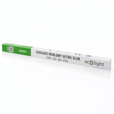 Zasilacz LED Ultra SLIM 5 A z obudową IP20 do taśm 12 V