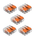 WAGO 221-413 szybkozłączka elektryczna 3 tory zestaw 5 sztuk