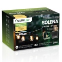 Długa Girlanda Solarna 20m 30x LED Żarówki Pilot Ogrodowa Taras IP65 Solena