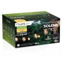 Długa Girlanda Solarna 20m 40x LED Żarówki Pilot Ogrodowa Taras IP65 Solena