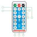 Długa Girlanda Solarna 20m 40x LED Żarówki Pilot Ogrodowa Taras IP65 Solena