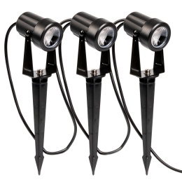 Lampa solarna ogrodowa SOLTI z 3 reflektorami LED 3000K ciepłe światło IP65