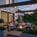 Girlanda Solarna 4,7m 10x LED Kulki Ogrodowa na Balkon Taras Perła IP44