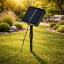 Girlanda Solarna 4,7m 10x LED Kulki Ogrodowa na Balkon Taras Perła IP44