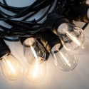 Girlanda Solarna Ogrodowa 10,4m 15x LED Żarówki z Pilotem Ciepła Barwa IP44