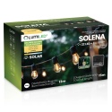 Girlanda Solarna Ogrodowa 15m 22x LED Żarówki z Pilotem Ciepła Barwa IP44