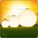 kula ogrodowa LUXA GLOW 40 cm biała oprawa E27