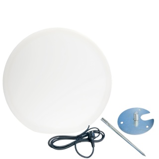 LUXA Kula ogrodowa 40cm E27 poliwęglan do LED IP44 Lampa Zewnętrzna akcesoria