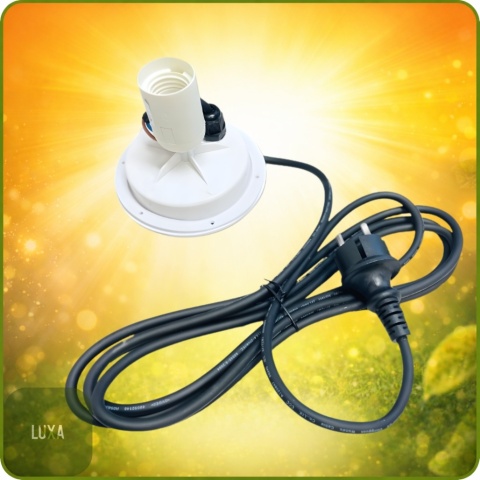 Lampa kula ogrodowa biała LUXA 60 cm E27
