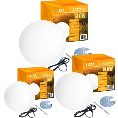 Kula świetlna LUXA 60cm biała zasilanie 230V