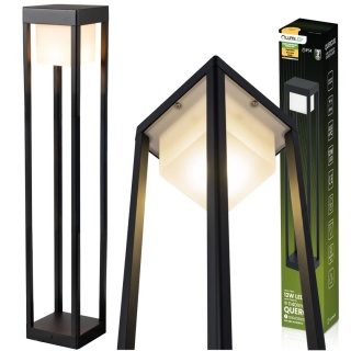 LUMILED SŁUPEK OGRODOWY LED QUERCUS 80CM 12W 3000K CZARNY IP54 NOWOCZESNY