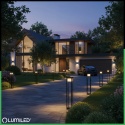 LUMILED SŁUPEK OGRODOWY LED QUERCUS 80CM 12W 3000K CZARNY IP54 NOWOCZESNY