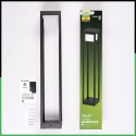 LUMILED SŁUPEK OGRODOWY LED QUERCUS 80CM 12W 3000K CZARNY IP54 NOWOCZESNY