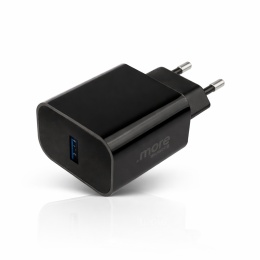 Ładowarka sieciowa USB-A 20W PD 3A Szybkie Ładowanie Telefon Tablet Czarna