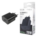 Ładowarka sieciowa USB-C 20W PD 3A Szybkie Ładowanie Telefon Tablet Czarna