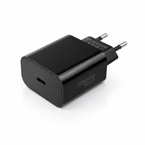 Ładowarka sieciowa USB-C 20W PD 3A Szybkie Ładowanie Telefon Tablet Czarna