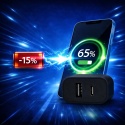 Ładowarka sieciowa USB-C USB-A 20W PD 3A Szybkie Ładowanie Telefon Tablet