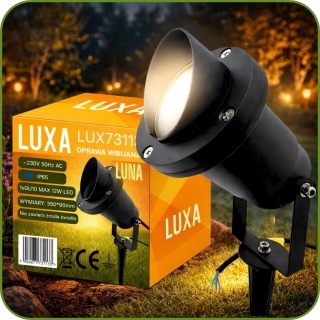 Lampa Ogrodowa Reflektor Wbijany do LED GU10 Ogrodu z przewodem 50cm IP65