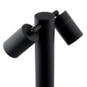 Lampa Ogrodowa Słupek 45cm 2x GU10 Podwójny Reflektor Ruchomy Spot Czarny