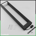 Lampa Ogrodowa Słupek Stojący LED 10W 60cm Czarny Nowoczesny Ciepły Hosta