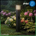 Lampa Zewnętrzna Stojąca 60cm E27 + Gniazdo 230V Słupek Czarny Taxus 2 IP44