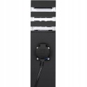 Lampa Zewnętrzna Stojąca 60cm E27 + Gniazdo 230V Słupek Czarny Taxus 2 IP44