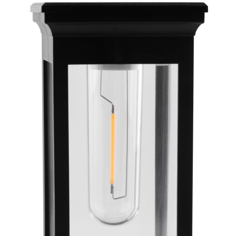 Lampka Solarna LED do Ogrodu Wbijana Mocna Słupek IP44 Ozdobna Czarna 3000K