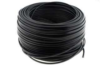 Przewód płaski Kabel 2x1 H03VVH2F OMYp 300V 2x1 czarny linka 25m