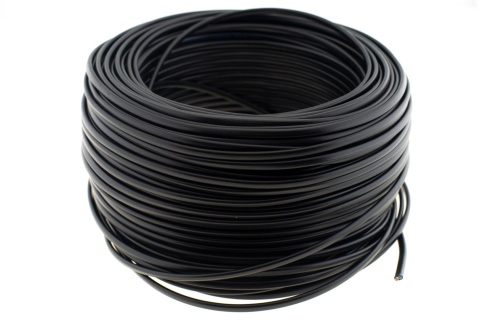 Przewód płaski Kabel 2x1 H03VVH2F OMYp 300V 2x1 czarny linka 25m
