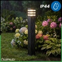 Słupek Ogrodowy 80cm Lampa Zewnętrzna E27 Czarna Nowoczesna Taxus 2 Lumiled