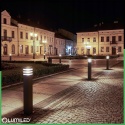 Słupek Ogrodowy 80cm Lampa Zewnętrzna E27 Czarna Nowoczesna Taxus 2 Lumiled