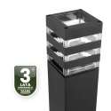 Słupek Ogrodowy 80cm Lampa Zewnętrzna E27 Czarna Nowoczesna Taxus 2 Lumiled