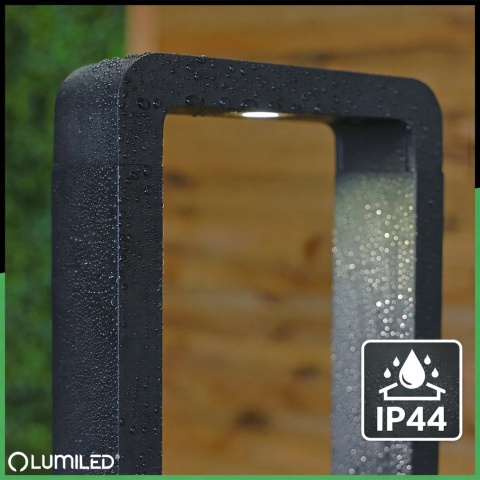 Słupek Ogrodowy LED 10W Lampa Zewnętrzna 60cm Czarna Nowoczesna Erica 4000K