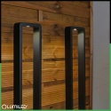 Słupek Ogrodowy LED 10W Lampa Zewnętrzna 80cm Czarna Nowoczesna Erica 4000K