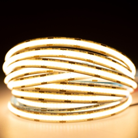 Taśma LED COB 320LED 10W/m 3000K 900lm/m IP20 12V DC 5m