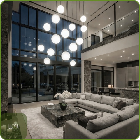 żarówka LED E27 12W 2452lm LUXA EcoBright filament szkło do salonu antresola