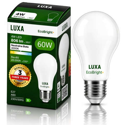 Żarówka LED Luxa EcoBright – połączenie estetyki retro z technologią 200 lm/W.