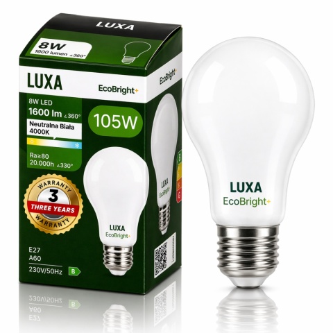 Niezawodne źródło światła Luxa EcoBright – długa żywotność i wysoka klasa B.