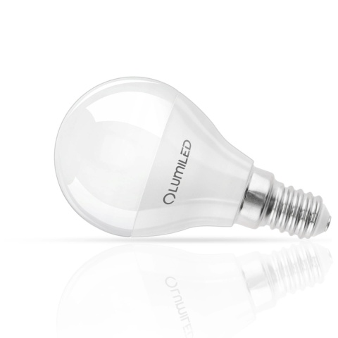Żarówka LED E14 Kulka P45 8W = 60W 880lm 3000K Ciepła 180° LUMILED