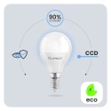 Żarówka LED E14 Kulka P45 8W = 60W 880lm 3000K Ciepła 180° LUMILED