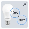 Żarówka LED E27 A60 10W = 75W 1100lm 6500K Zimna 260° LUMILED