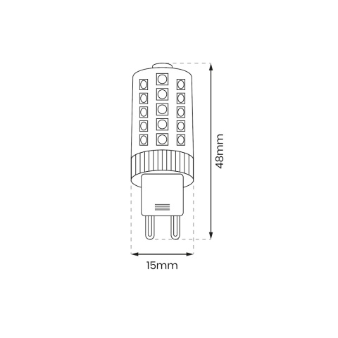 Żarówka LED G9 3.5W 350lm Super Jasna Barwa Neutralna 4000K Energooszczędna