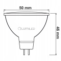 Żarówka LED GU5.3 Reflektor MR16 8W = 80W 720 lm 230V 3000K Ciepła 120°