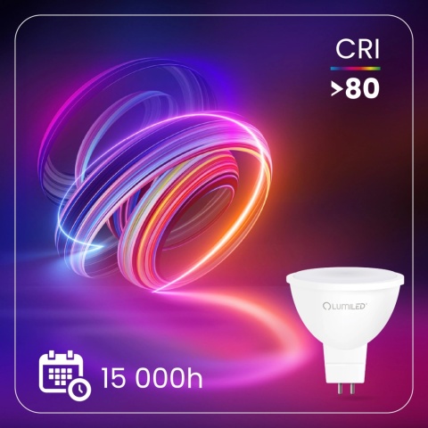 Żarówka LED GU5.3 Reflektor MR16 8W = 80W 720 lm 230V 4000K Neutralna 120°