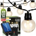 Girlanda Solarna 13,6m 40x LED Kulki Ogrodowa na Balkon Taras Gladi 3 IP44