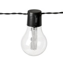 Girlanda Solarna Ogrodowa 10,7m 30 LED Żarówki Retro Ciepła Zewnętrzna