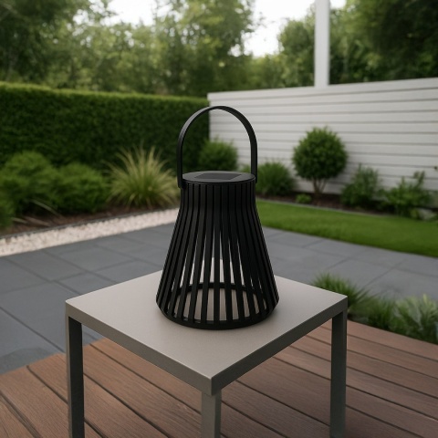 Lampa Solarna Cono Ogrodowa Stożek Nowoczesna na Taras Balkon IP44 3000K